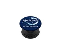 Who is Jesus? My Lord & Savior - Christian Faith Baptism PopSockets PopGrip Adhesivo