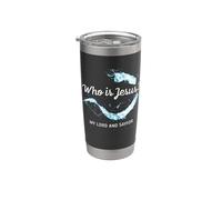 Who is JESUS? My LORD & Savior - Christian Faith Baptism Vaso térmico de acero inoxidable de doble pared