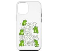 Who Let The Frogs out? Funny Frog Lover Men Women Kids Carcasa para iPhone 12/12 Pro