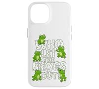 Who Let The Frogs out? Funny Frog Lover Men Women Kids Carcasa para iPhone 14