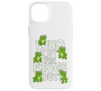 Who Let The Frogs out? Funny Frog Lover Men Women Kids Carcasa para iPhone 14 Plus