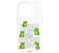 Who Let The Frogs out? Funny Frog Lover Men Women Kids Carcasa para iPhone 15 Pro