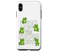 Who Let The Frogs out? Funny Frog Lover Men Women Kids Carcasa para iPhone XS MAX