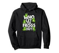 Who Let The Frogs out? Funny Frog Lover Men Women Kids Sudadera con Capucha