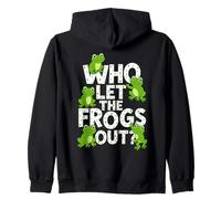 Who Let The Frogs out? Funny Frog Lover Men Women Kids Sudadera con Capucha