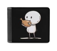 Who Loves Leg of Chicken - Cartera plegable con múltiples ranuras para tarjetas para hombres y mujeres