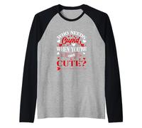 Who Needs Cupid When You’re This Cute? Funny Valentine Love Camiseta Manga Raglan