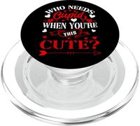 Who Needs Cupid When You’re This Cute? Funny Valentine Love PopSockets PopGrip para MagSafe