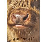 Who Nose?: Whimsical journal cover of a cute highland calf: 2025-2026 calendar at a glance: 99 journal pages