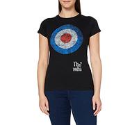Who - the - T-Shirt # L Black Femmina # Target Distressed