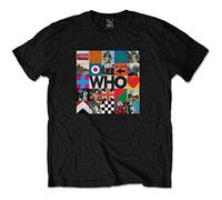 Rock Off Trade Camiseta Who - the - T-Shirt Unisex Negro Talla L 5x5 Blocks