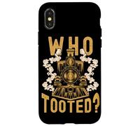 Who Tooted? Model Railroad Train Retro Vintage Locomotive Carcasa para iPhone X/XS