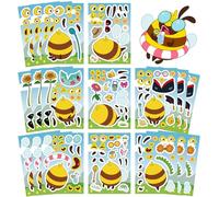 Whoasyst 24 calcomanías de rompecabezas para tabletas, impermeables, fácil aplicación, no deja residuos, PVC, calcomanías decorativas