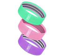 Whoasyst 3 bandas de resistencia para piernas y glúteos, para ejercicio de cadera, pesadas, antideslizantes, para cinturón, yoga, banda elástica