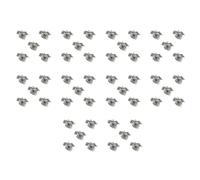 Whoasyst 50 dijes de caballo de aleación versátiles de 25 mm x 21 mm, colgantes de animales para hacer joyas, incluyendo accesorios y decoraciones, accesorios de joyería, talla única, como se describe