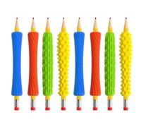 Whoasyst 8/12 empuñaduras de silicona para niños ergonómicas para escritura con textura, agarre de escritura a mano para zurdo/diestro, alivio del estrés sensorial