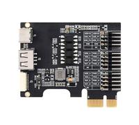 Whoasyst Accesorio de gestión de servidores con alimentación PCIe y doble cabecera de panel frontal para carcasa de computadora PicoKVM extensor de panel frontal