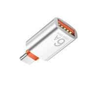 Whoasyst Adaptador multifunción tipo C a USB 3 con adaptador de aluminio de carga rápida de 6 amperios para dispositivos móviles e informáticos, conversión USB C