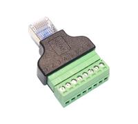 Whoasyst Adaptadores de terminales de tornillo RJ45 a 8 pines sin soldadura, fácil instalación con destornillador blindado para conexión de cable Ethernet en dispositivos, no adaptadores Ethernet de