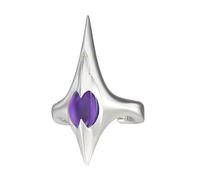 Whoasyst Anillos punk irregulares con banda ajustable para una comodidad unisex y descontenta, anillos de aleación de metal resistentes con diseño de pinchos, Medio, como se describe, como se describe
