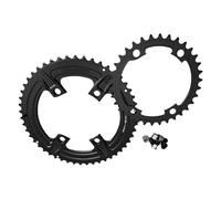 Whoasyst Bielas de doble plato para bicicleta de carretera, multifunción, dientes anchos, para entusiastas de la velocidad, actuaciones, bielas de ciclismo