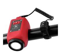 Whoasyst Bocina de bicicleta con reflectores de gran alcance para bicicleta de montaña, campanas electrónicas para jugar todos los días, a prueba de golpes