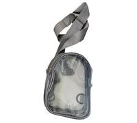 Whoasyst Bolsa cruzada de gran capacidad para colgar sobre el hombro, a la moda, impermeable, para correr, para niña, Gray, One Size