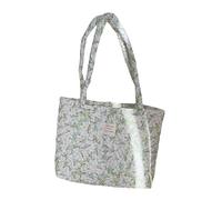Whoasyst Bolso de compras de algodón para mujer, con diseños acolchados y espacioso, casual, bolso de hombro floral, d, One Size