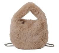 Whoasyst Bolso de mano de moda para mujer, adecuado para ir de compras, trabajo y citas, se puede utilizar como un bolso de hombro o bolso cruzado de pelo para mujer, Brown, One Size