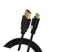 Whoasyst Cable USB C portátil a transmisión de datos con salida centralizada y tornillos de bloqueo para aplicaciones de fábrica, tipo de salida central, cable de datos para cámaras industriales