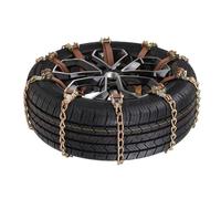 Whoasyst Cadenas de nieve de metal resistentes para coches, SUV, camiones, 5,3 mm de grosor, capacidad de carga de 1500 kg, cadenas de nieve de metal para tracción de hielo en invierno