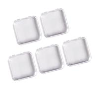 Whoasyst Caja de arte portátil para uñas con parte superior resistente y secciones organizadas para planificador de suministros de estuche de viaje