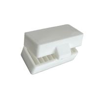 Whoasyst Caja de batería segura con 10 ranuras separadas y tapa transparente para una gestión de inventario sin esfuerzo