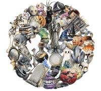 Whoasyst Calcomanías transparentes de PET con temática de Halloween, 50 calcomanías impregnadas extraíbles para álbumes de recortes, botellas, fundas de teléfono, personalización, acuarela