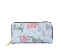 Whoasyst Cartera larga con múltiples compartimentos con diseño cultural con construcción ligera y organización de tarjetas mejorada, estilo chino vintage, Blue, Medium