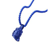 Whoasyst Collar moderno con colgante de Cristo acrílico con retrato detallado para hombre, joyería religiosa de hip hop y moda inspirada en la fe, One Size, como se describe, como se describe
