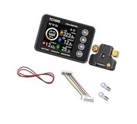 Whoasyst Contador digital Coulomb de 280 x 240 píxeles para voltajes precisos de la batería, medidor de corriente y potencia, probador de batería LCD