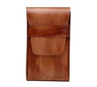 Whoasyst Funda de cuero genuino para reloj, de piel de vaca, para viajes, portátil, accesorios de joyería, bolsa de almacenamiento, caja de coleccionista