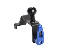 Whoasyst Gancho de engranaje de motocicleta de aleación de aluminio y soporte giratorio para teléfono para instalación rápida, gancho de motocicleta para soporte de equipaje de motocicleta