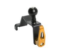 Whoasyst Gancho de engranaje de motocicleta de aleación de aluminio y soporte giratorio para teléfono para instalación rápida, gancho de motocicleta para soporte de equipaje de motocicleta