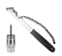 Whoasyst Herramienta para quitar el volante de bicicleta, cassettes, llave de bloqueo, látigo de cadena para reparación de bicicletas de carretera, herramienta de extracción de casete de bicicleta