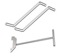 Whoasyst Llave trituradora de basura multifuncional, herramienta esencial para cocina, herramienta resistente manual para cocinas eficientes, gestión de residuos, llave trituradora de residuos