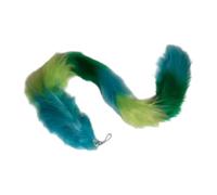Whoasyst Llavero de pelo sintético con diseño de cola de lobo, Número de color 2, M