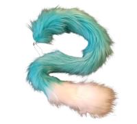 Whoasyst Llavero de pelo sintético con diseño de cola de lobo, Número de color: 8, M
