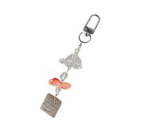 Whoasyst Llavero de resina con cuentas para puerta, diseño de pesca dorada, accesorio decorativo de resina para puerta, Cuentas transparentes, Talla única