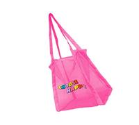 Whoasyst Malla de nailon transpirable para recoger conchas, almacenamiento a prueba de arena, con gran capacidad, organizador de playa de malla ventilada