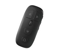 Whoasyst Mando a distancia de cámara de radio con rueda enrollable para smartphone, botón ciego, control de música, correo electrónico, libro de página, pivotante para fotografía y lectura