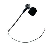 Whoasyst Micrófono general Boom con brazo de metal ajustable y enchufes para jugar, adecuado para auriculares de componentes de aviación, micrófono de aviación