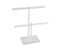 Whoasyst Organizador de joyas, soporte para collares, estante de almacenamiento de textura acrílica, regalo para coleccionistas y diseñadores, organizadores de joyas redondos