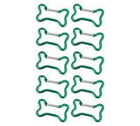 Whoasyst Paquete de 10 mosquetones de aluminio para actividades al aire libre y transporte diario al aire libre